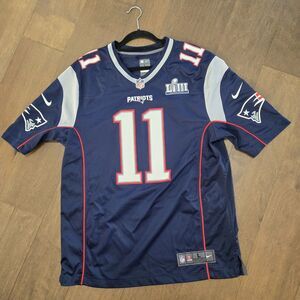 New England Patriots Julian Edelman Nike Super Bowl LIII 53 Jersey Size L